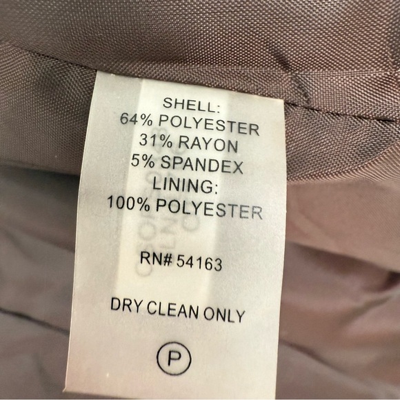 Calvin Klein Woman Plus 20W Brown “Otter” Stretch Blazer Jacket - Picture 4 of 12